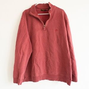 Timberland Men's XXL Quarter-Zip Red